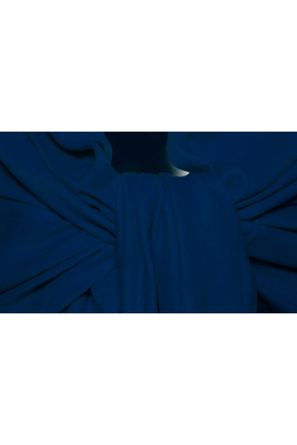 Esarfa tip sal din casmir, bleumarin