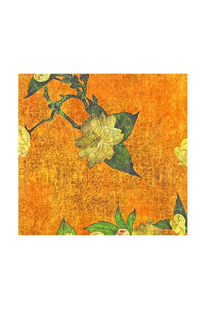 Esarfa de lux din matase naturala, turcoaz/maro, 180x70cm