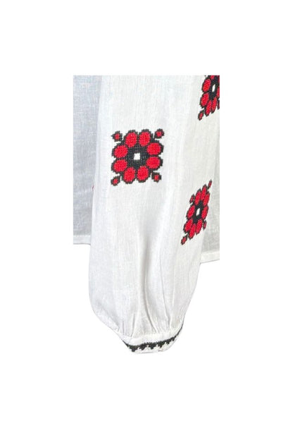 Bluza dama tip ie I26 alb/negru mahon