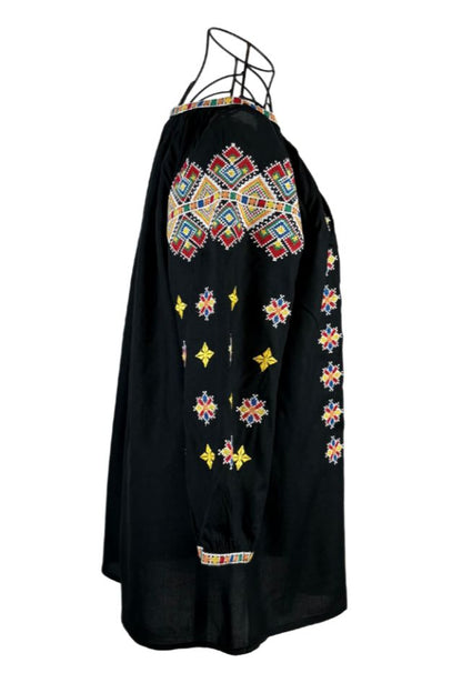 Bluza tip ie dama R24, negru/galben