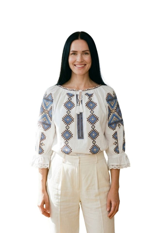 Bluza dama M26 alb/maro