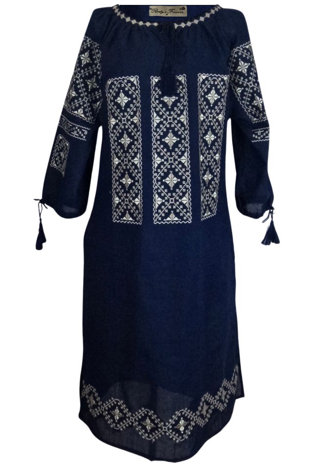 Rochie dama casual R11D, albastru