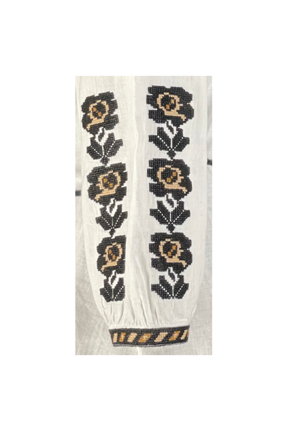Bluza tip ie dama R24, alb/bej