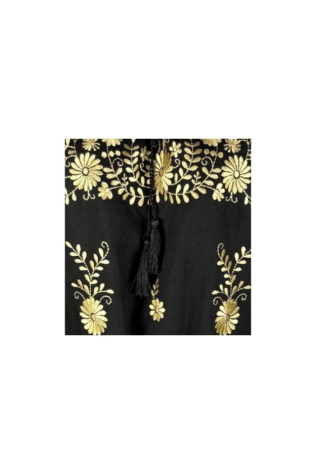 Bluza dama tip ie 257 negru mahon/auriu