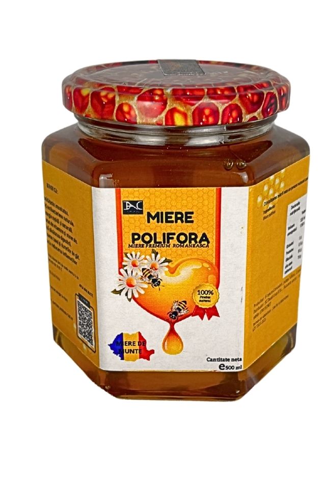 Miere poliflora DAC shop naturala, 500g