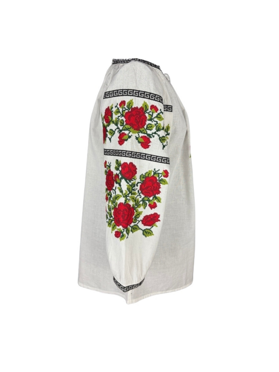 Bluza dama IL26 alb/rosu