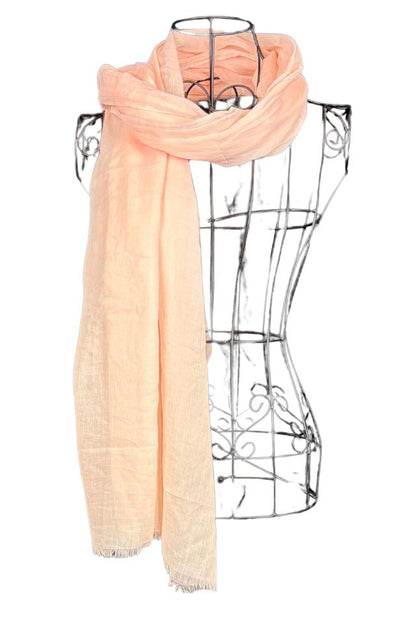 Esarfa dama uni 25VM, roz pastel 180 x 95 cm