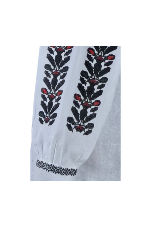 Bluza tip ie dama B23, alb/mov