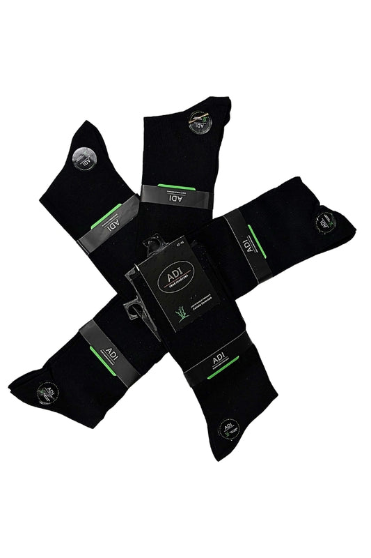 Long bamboo socks 5-pack IL26 black