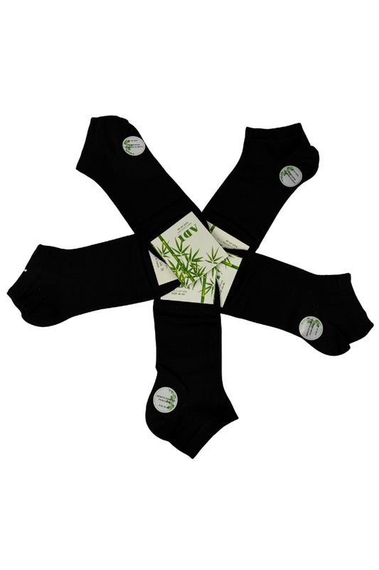 Bamboo socks, 5-piece set, IL26, black