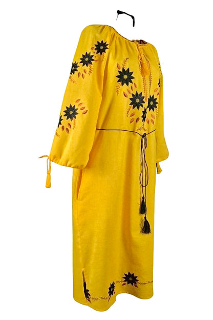 Rochie dama casual RDF, galben