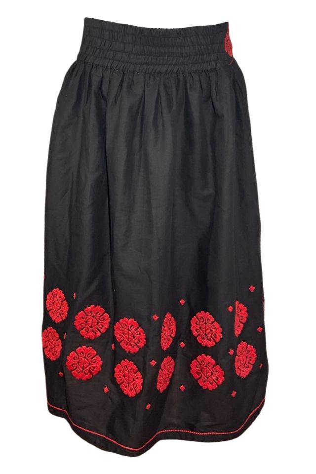 Fusta dama cu model F3, negru/rosu, 2XL