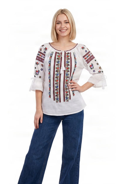 Bluza dama SE26F alb/olive