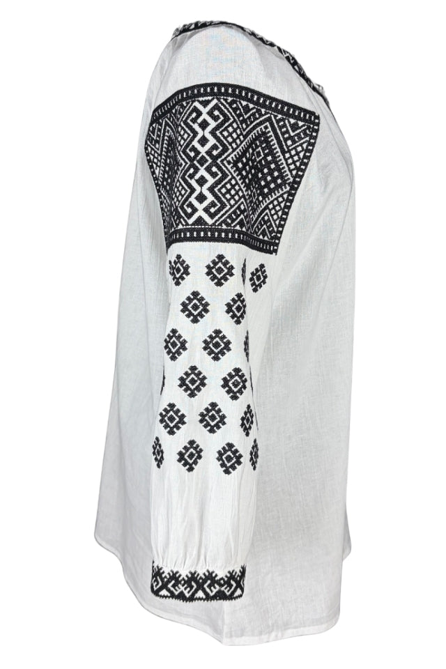 Bluza dama IL26 alb/negru