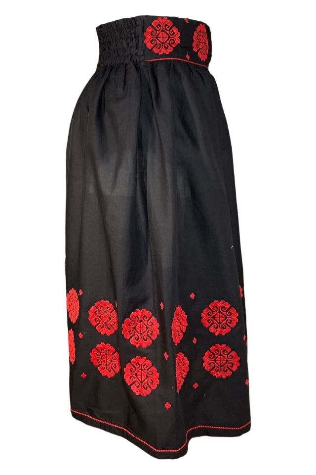 Fusta dama cu model F3, negru/rosu, 2XL