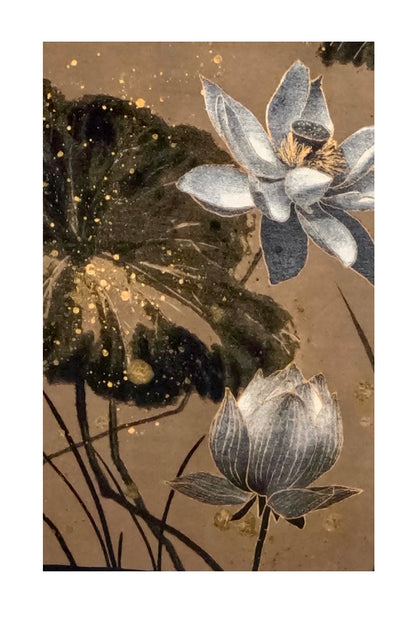 Fular dama lână de lux, maro/negru, 180x60cm