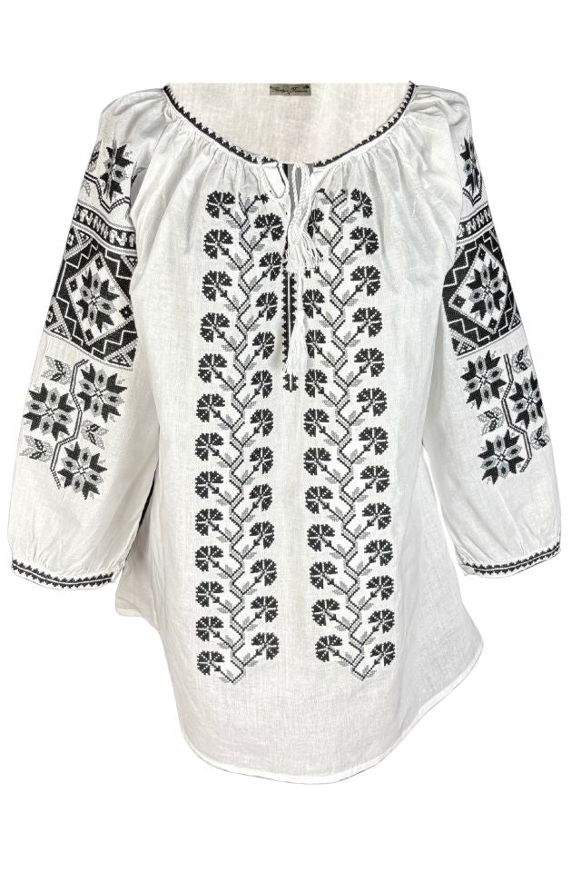 Bluza dama RSL5 alb/gri