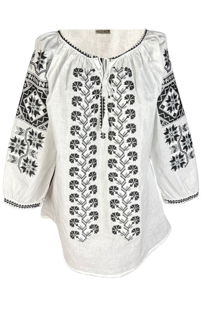 Bluza dama RSL5 alb/gri