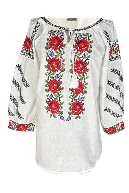 Bluza dama RFN 2 alb/verde olive