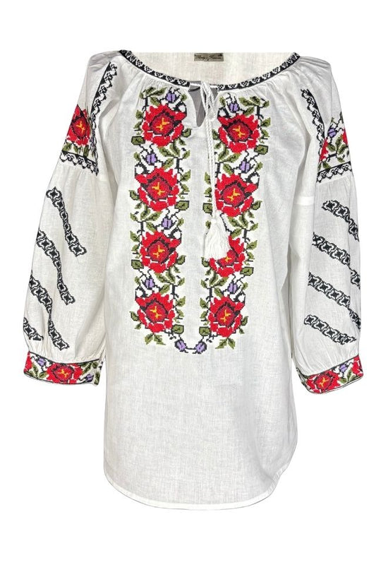Bluza dama RFN 2 alb/verde olive