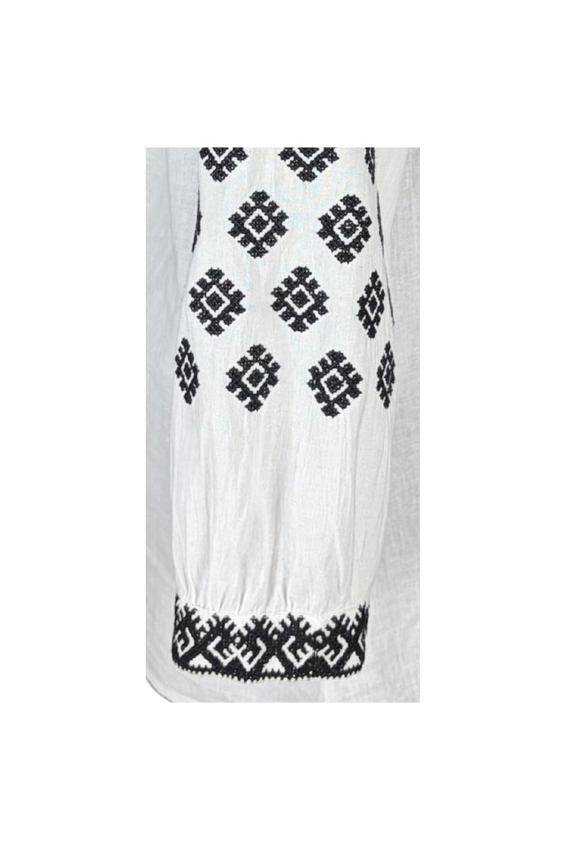 Bluza dama IL26 alb/negru