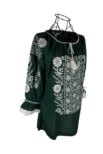 Bluza dama IL26 verde/alb