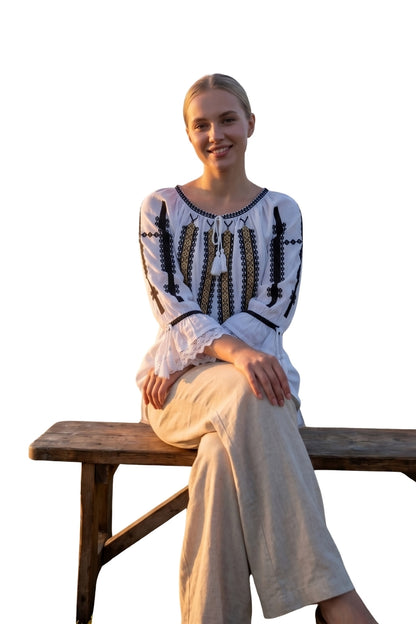 Bluza dama 2IU26 alb/crem