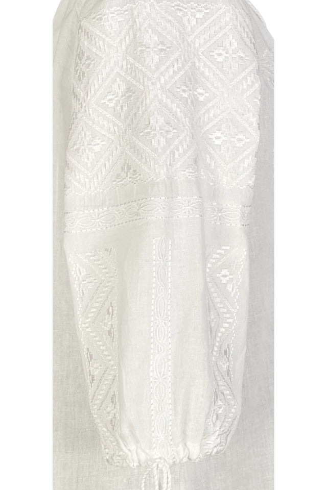 Bluza tip ie dama B23, alb creta