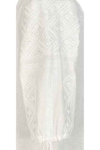 Bluza tip ie dama B23, alb creta