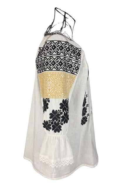 Bluza dama IU26 alb/negru