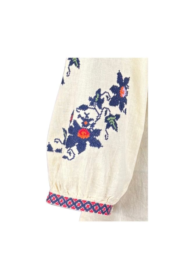Bluza dama tip ie R256  bej/albastru
