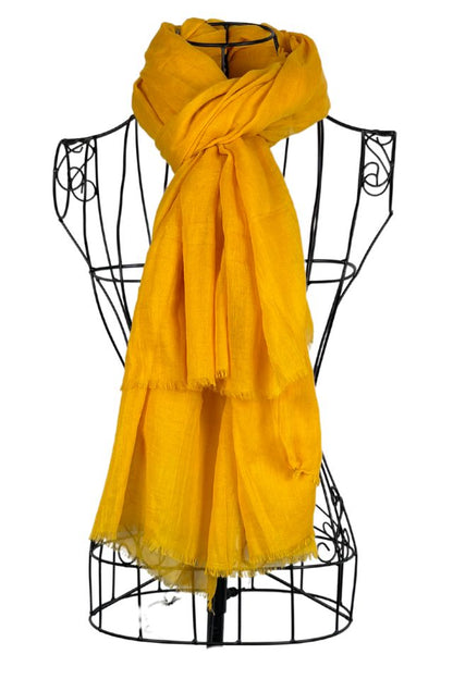 Esarfa dama uni 25V, galben 180 x 95 cm