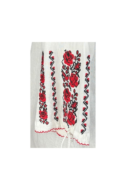 Bluza dama 2IU26 alb/rosu
