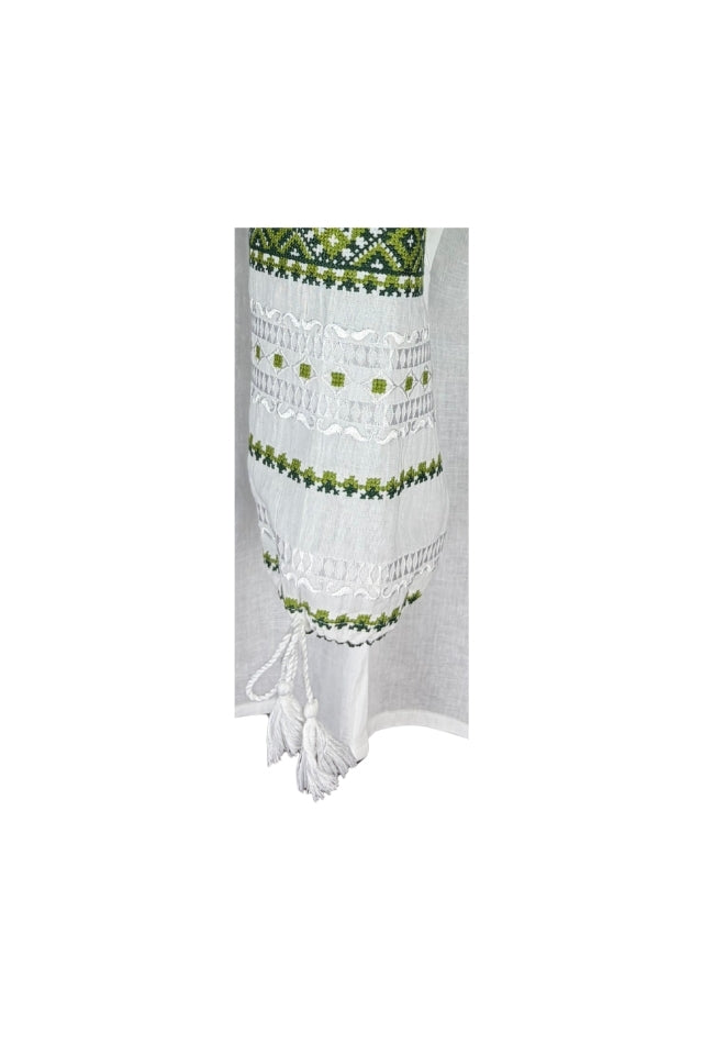 Bluza dama IL26 alb/verde