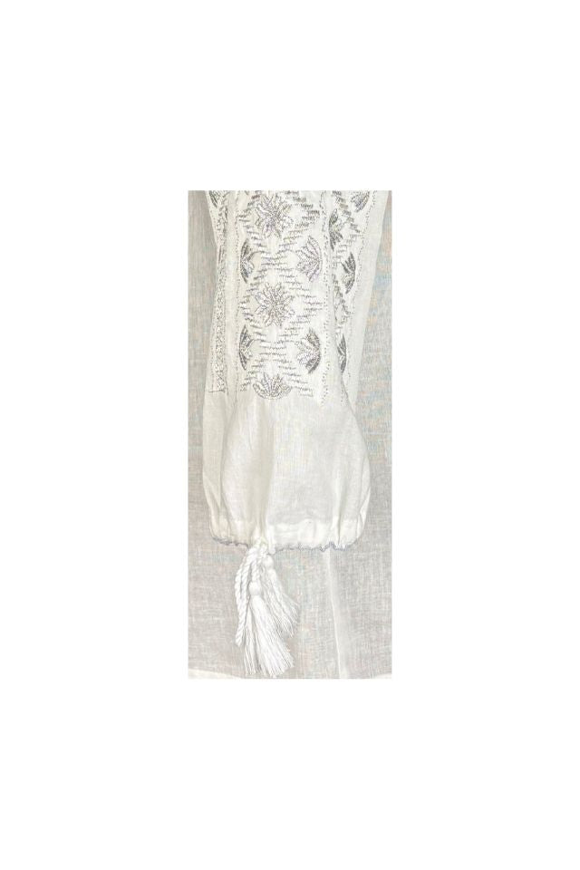 Bluza dama tip ie R256  alb/argintiu