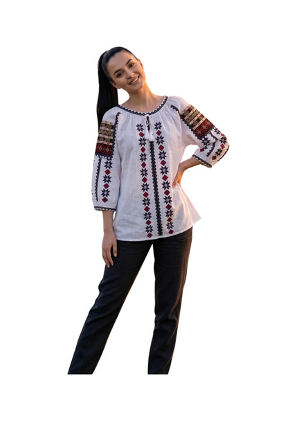 Bluza dama 2IU26 alb/mov