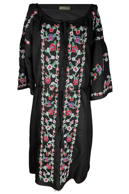 Rochie dama S25 negru/mov