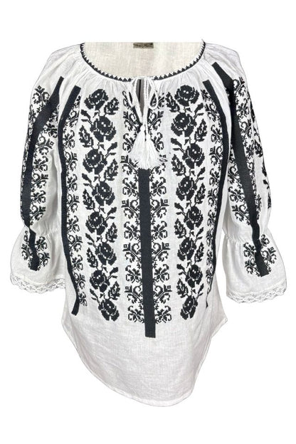 Bluza dama A26 alb/negru