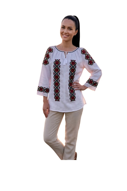 Bluza dama 2IU26 alb/crem