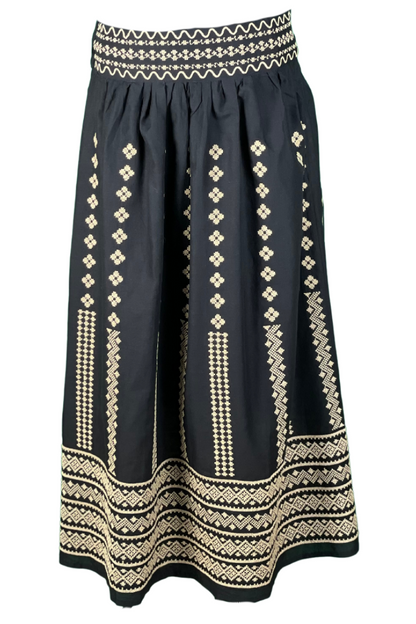 Fusta dama R24F, negru/bej