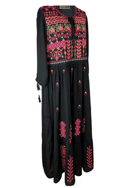 Rochie dama 025 negru/ciclam