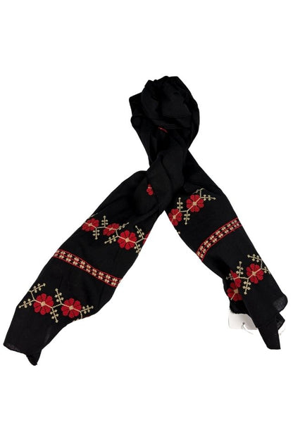 Marama traditionala MCP negru/rosu