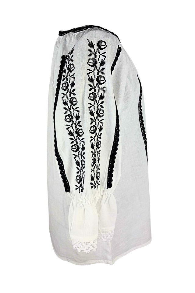 Bluza dama O26F alb/negru
