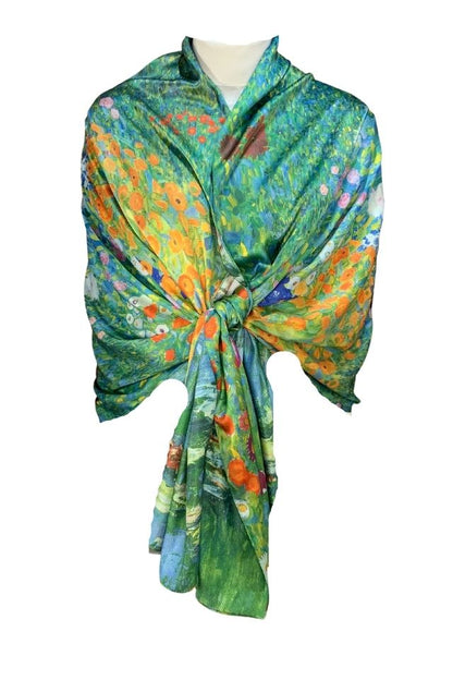 Fular tip esarfa pictata 2, Dacali, casmir ,16 verde