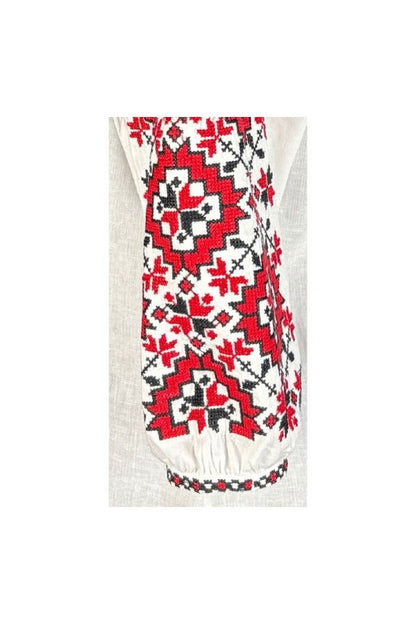 Bluza dama O25 alb/rosu