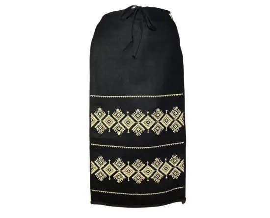 Fusta dama casual tip fota cu romburi din stofa, Dacali, negru/bej Fusta dama casual tip fota cu romburi din stofa, Dacali, negru/bej, One Size INTL