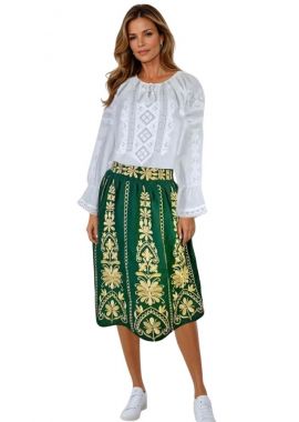Fusta traditionala verde, dama FC1, verde