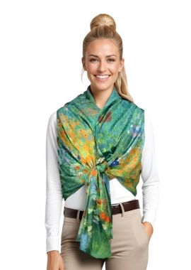 Fular casmir dama, 2,16 verde