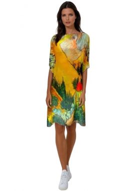 Rochie tip poncho, dama C, maro, one size