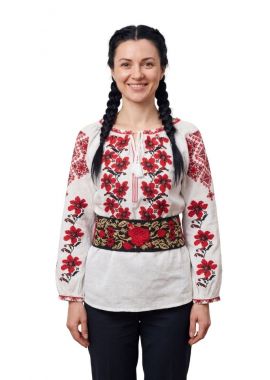 Brau traditionala din lanaCP26 negru/bej